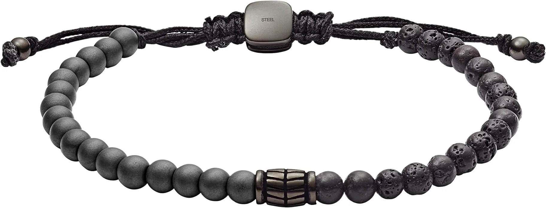 Fossil Men's Stainless Steel and Genuine Leather and/or Beaded Bracelet for Men