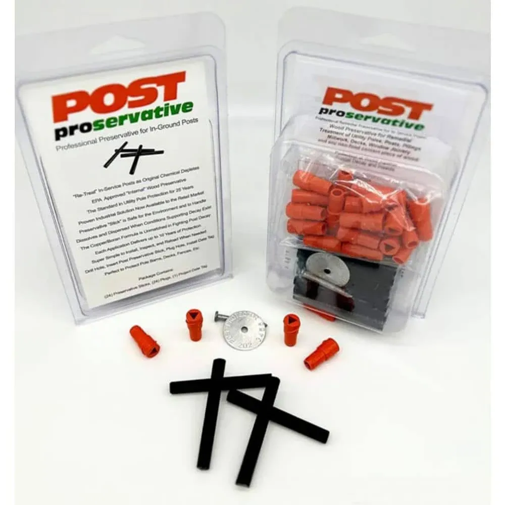 Post Protector Decay Protection 0.33-in Wood Preservative Wood Corner Universal Bracket Wood Post Adaptor For Wood Fence 24-Pack | PPS24KIT