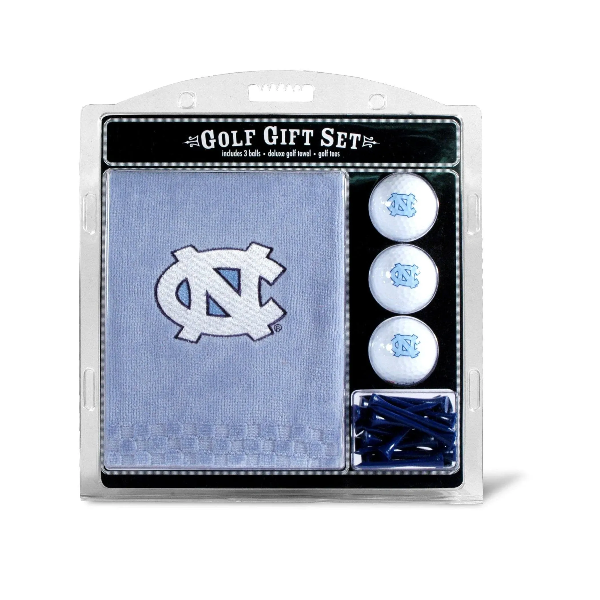 Team Golf 22520 North Carolina Tar Heels Embroidered Towel Gift Set