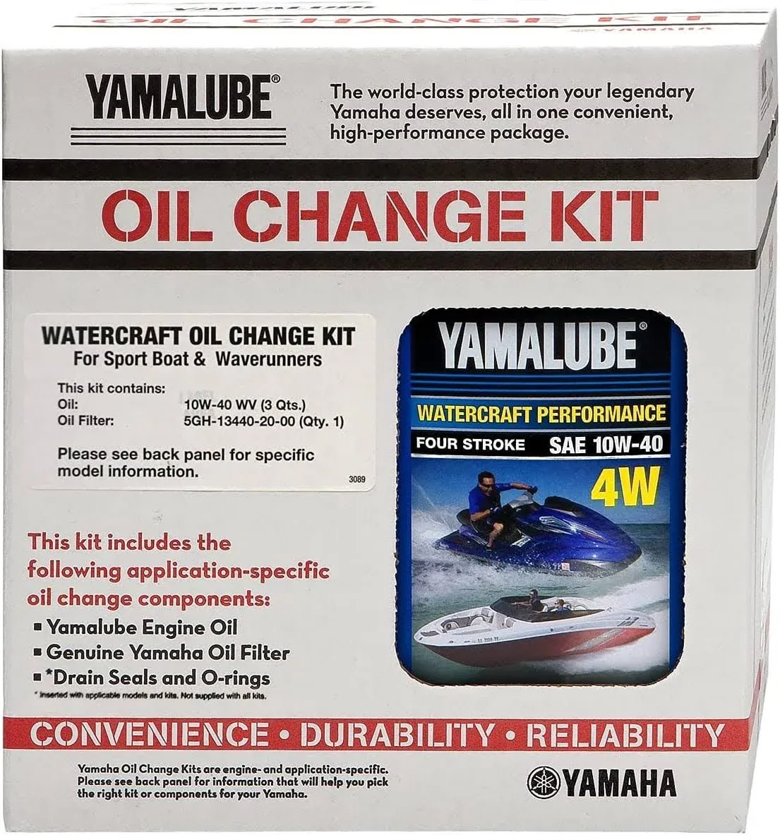 Yamaha New OEM, Yamalube Oil Change Kit- Watercraft, LUB-WTRCG-KT-00