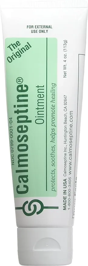 Calmoseptine Ointment Tube (3 Pack), 4 Oz (Pack of 3), 12 Ounce