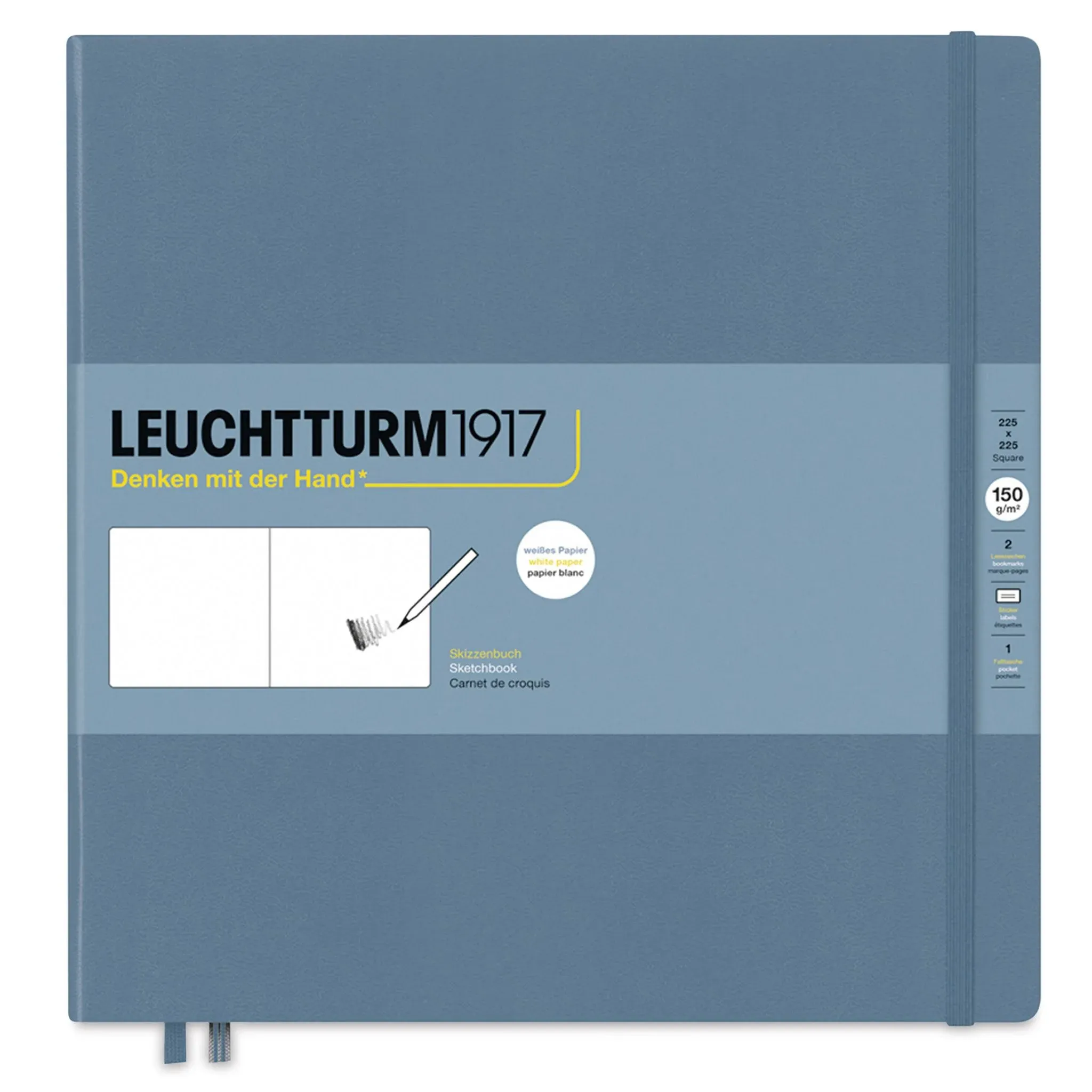 LEUCHTTURM1917 Sketchbook Square Stone Blue