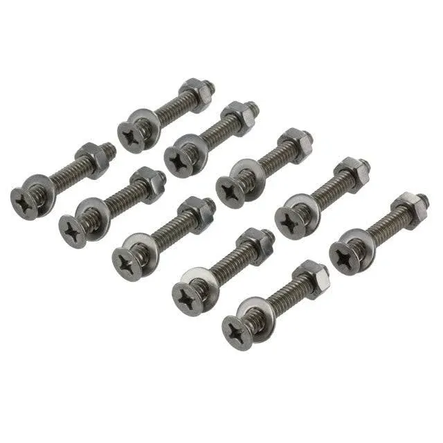 US Cargo Control Airline-Style Track Fastener Pack, Package of 10 Sets of Bolts, Nuts, and Washers, Quickly Install and Secure L Track Tie Down Systems to Your Pickup Truck, Van, Or Trailer