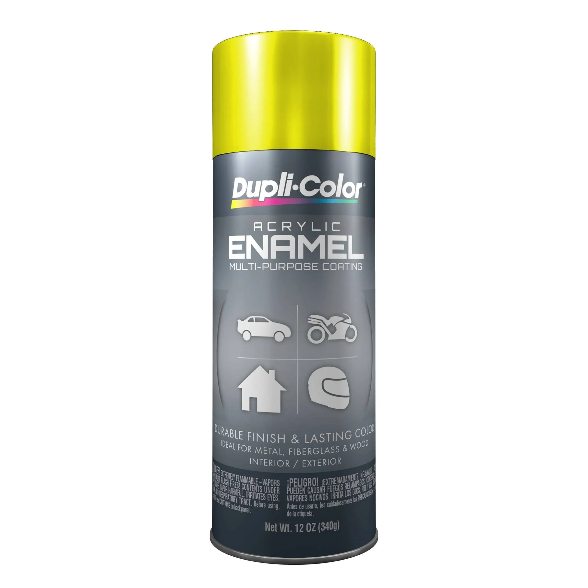 Paint - Dupli-Color - Acrylic Enamel - Gloss Chrome Yellow - 12.00 oz Aerosol - Each