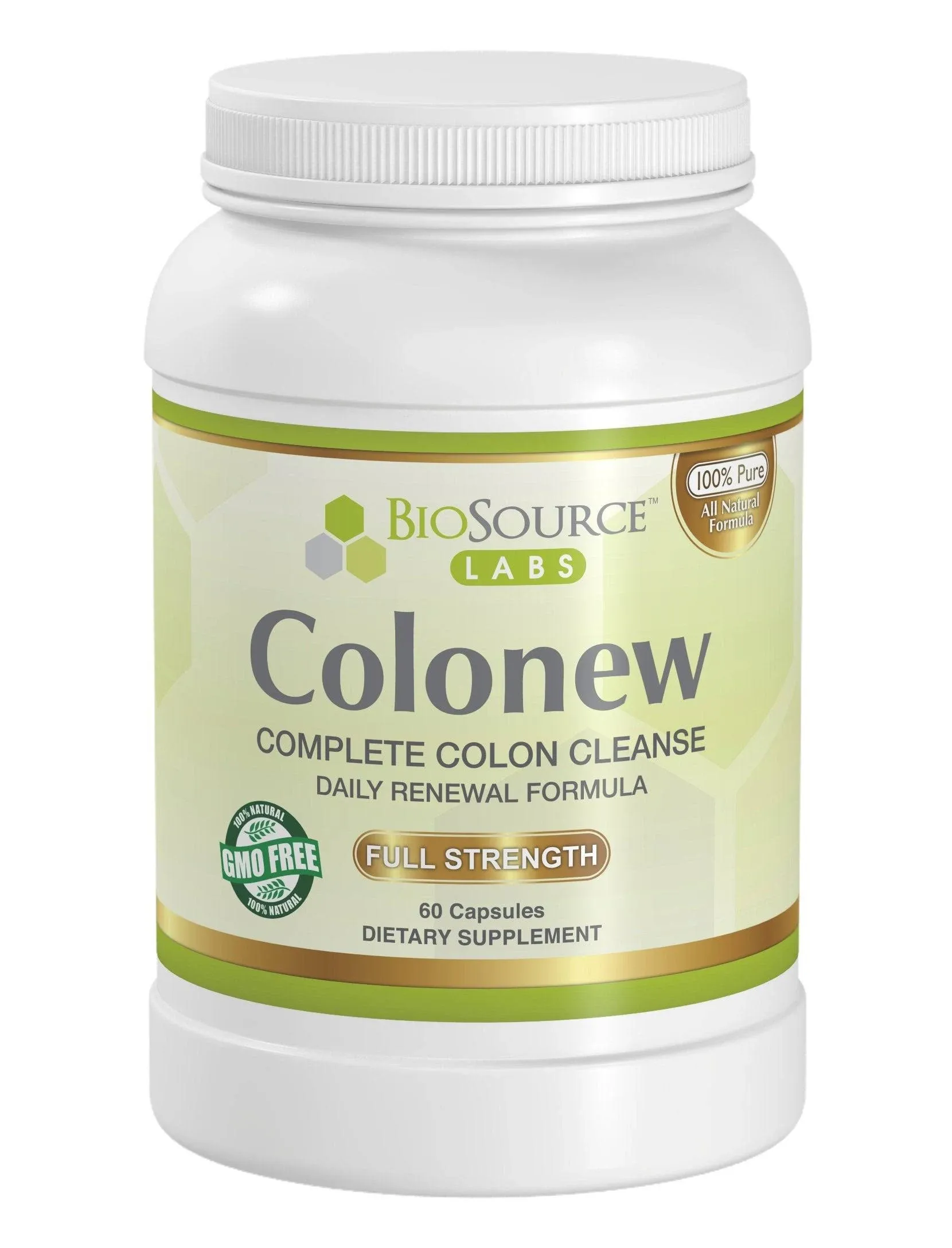 Colonew Complete Colon Cleanse Natural Detox Supplement for Daily Digestive Health, Renewal Formula – (60 Capsules)