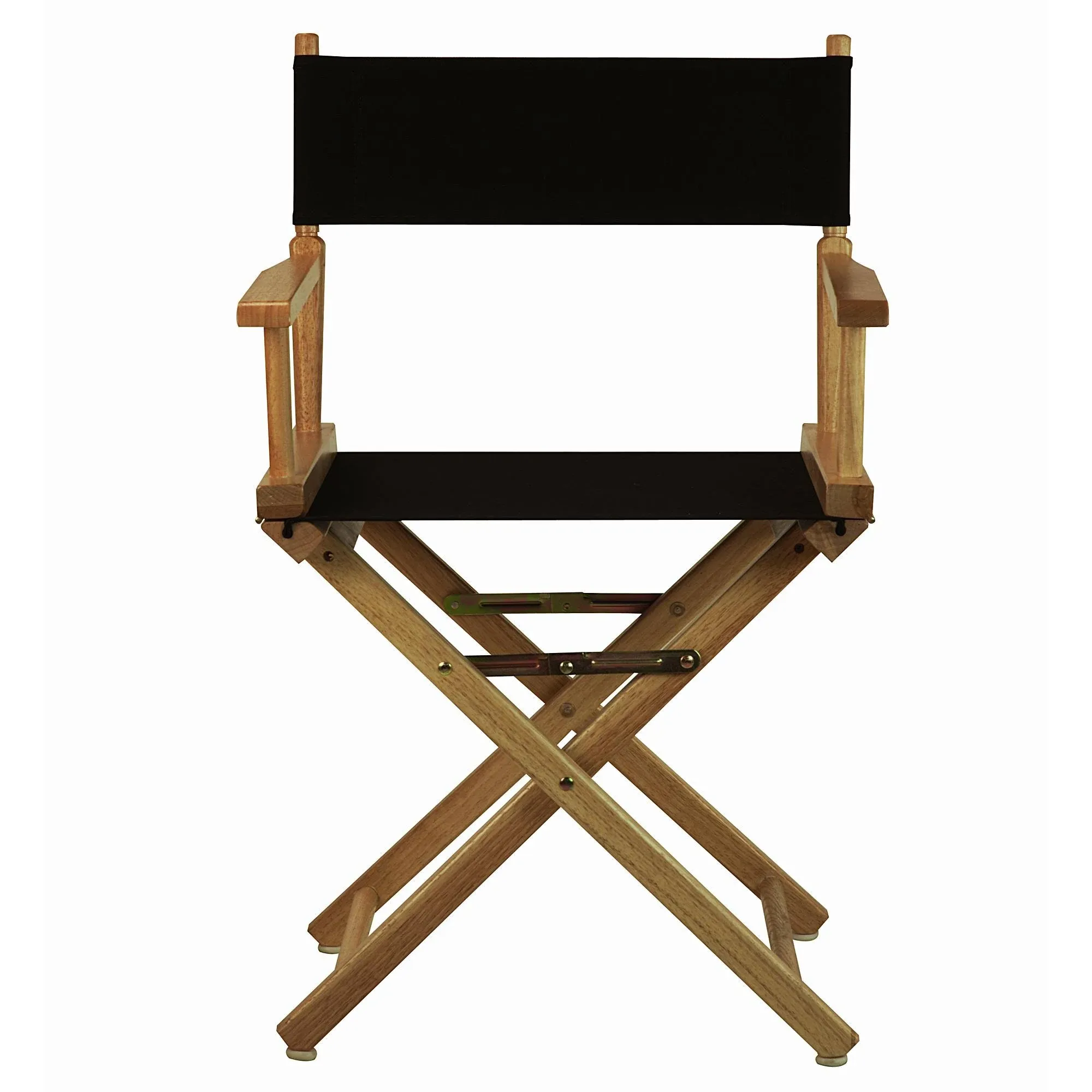 Casual Home 18" Director's Chair Natural Frame, Black Canvas