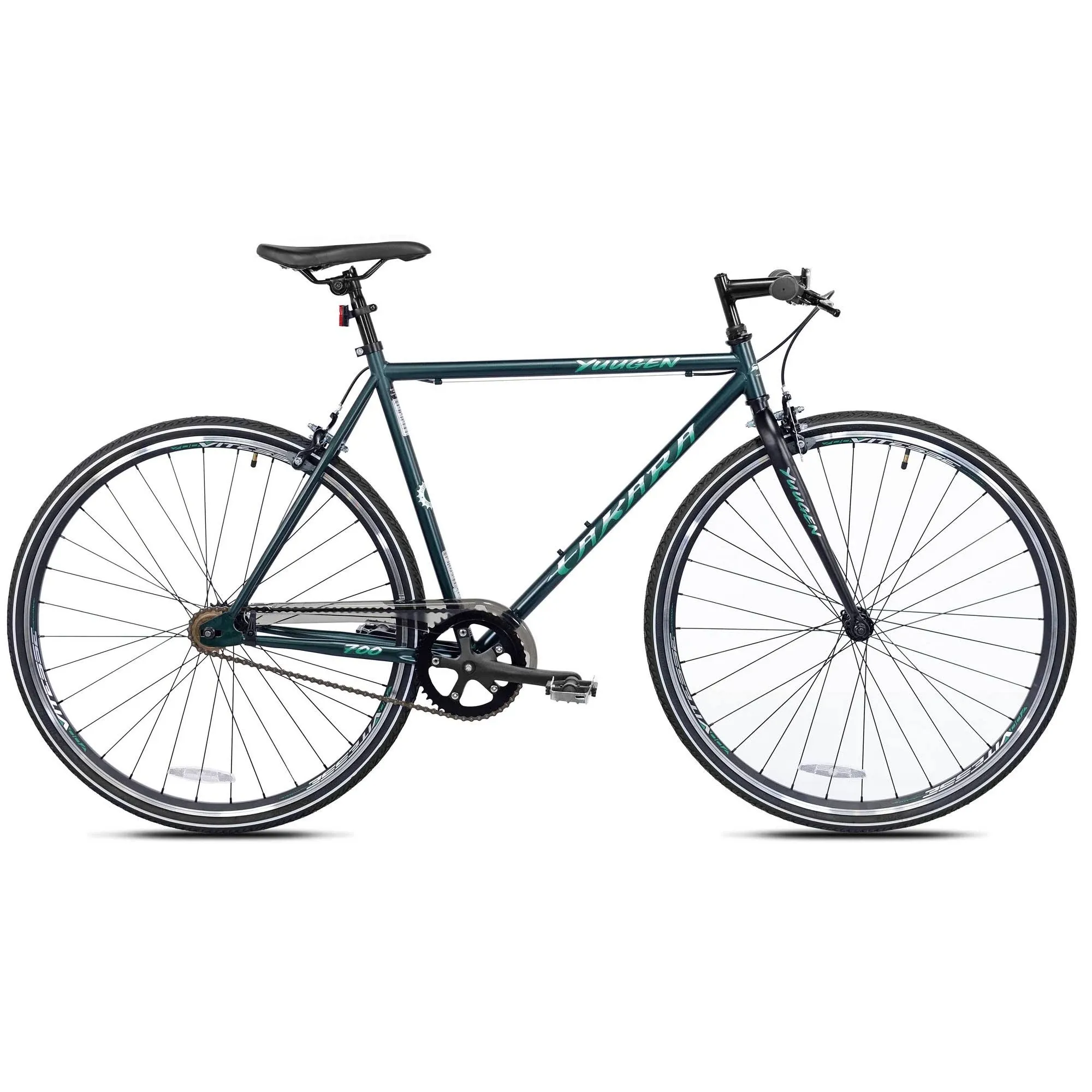 Road Bike, 700C, Medium, Green, Takara Yuugen Single Speed Flat Bar Fixie.