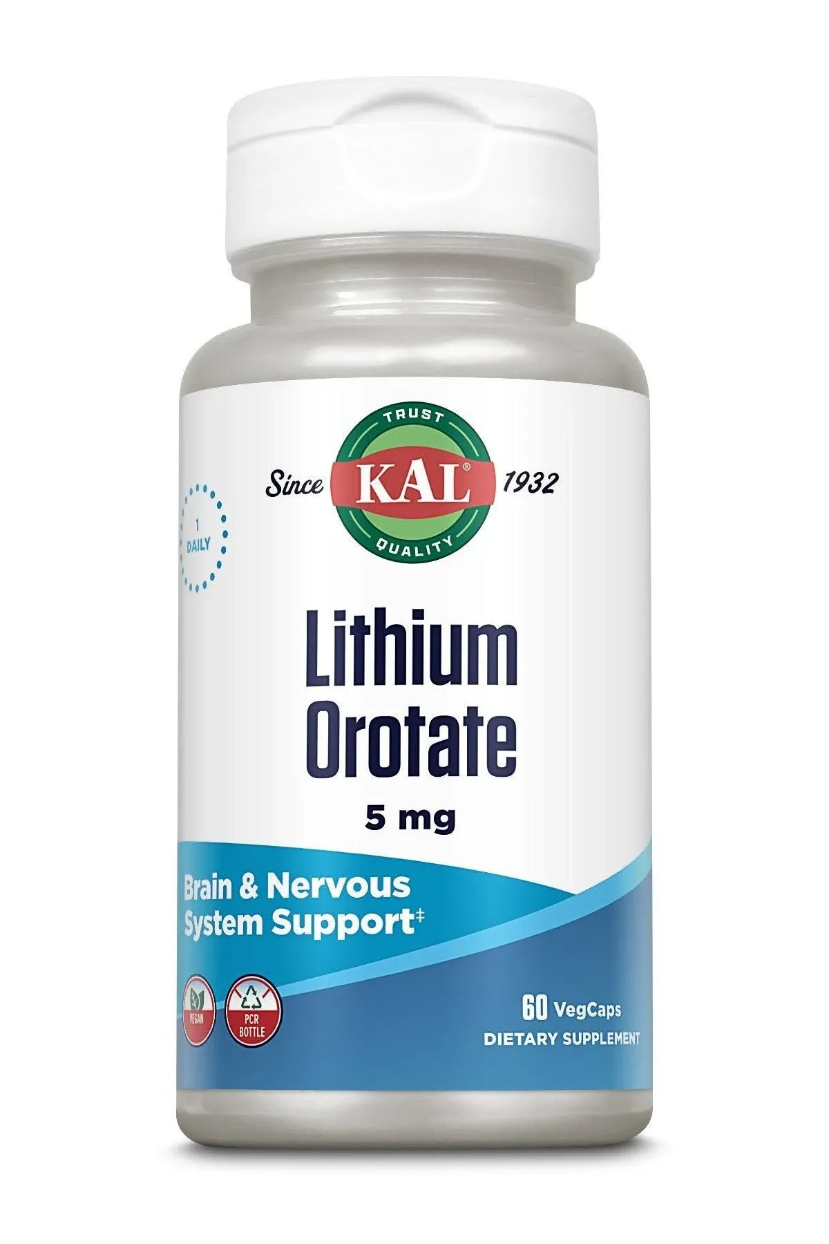 Lithium Orotate, 5 mg, 120 VegCaps