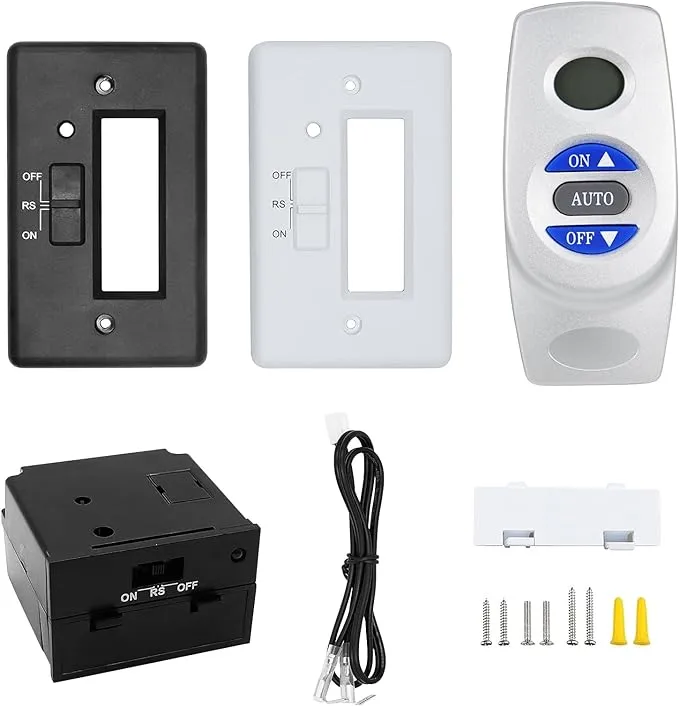 Fireplace Remote Control Kit RCST, On/Off Thermostat LCD Compatible with Ambi...