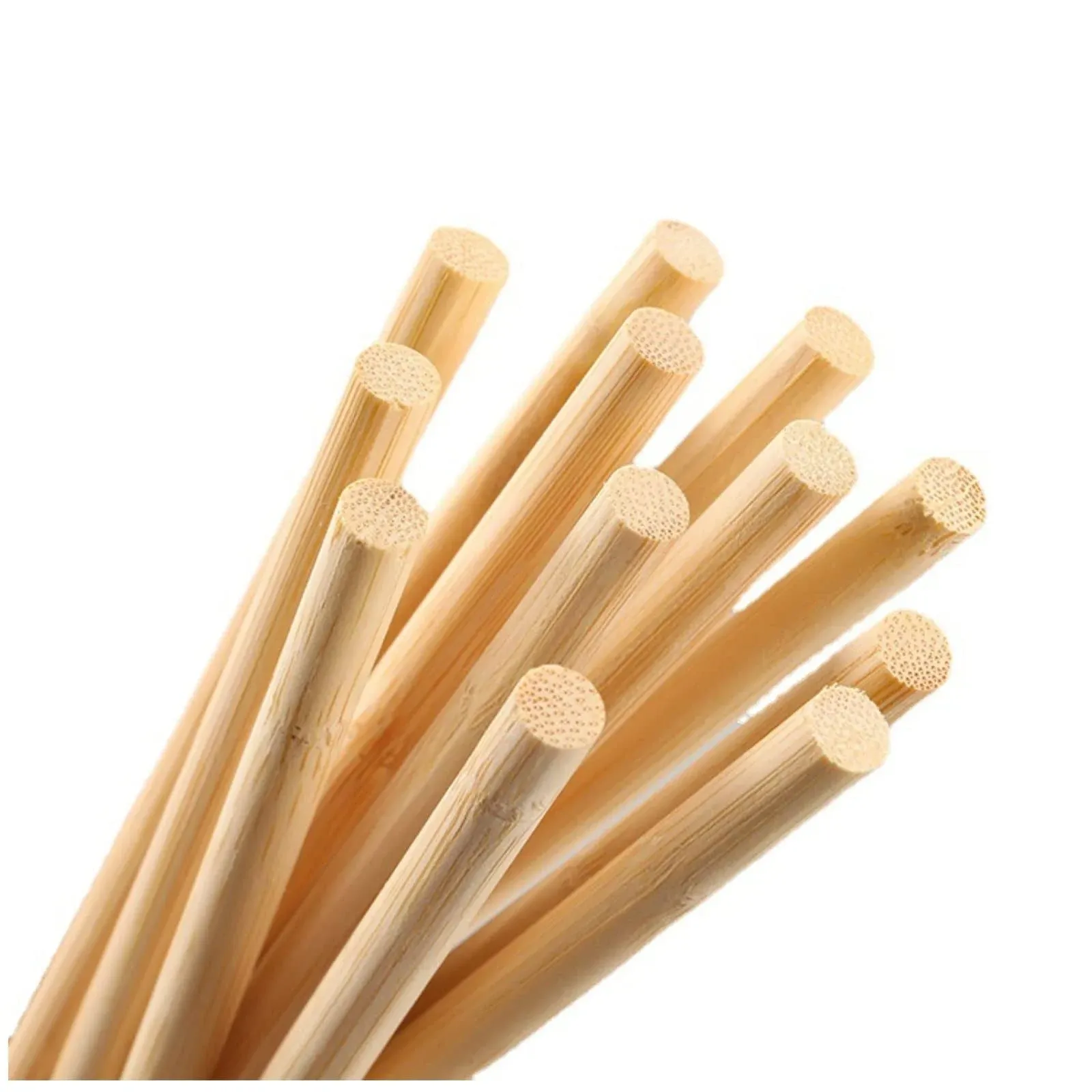 HOPELF 100PCS Dowel Rods Wood Sticks Wooden Dowel Rods - 1/2 x 6 Inch Bamboo Sticks - for Crafts，Hardwood Dowel Rod Assortment，Wooden Rod Sticks Doweling Rods，DIYers.