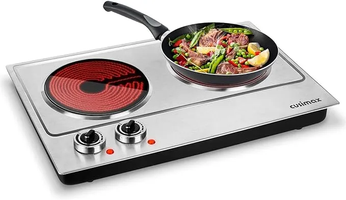 Cusimax Hot Plate 1800W Double Electric Hot