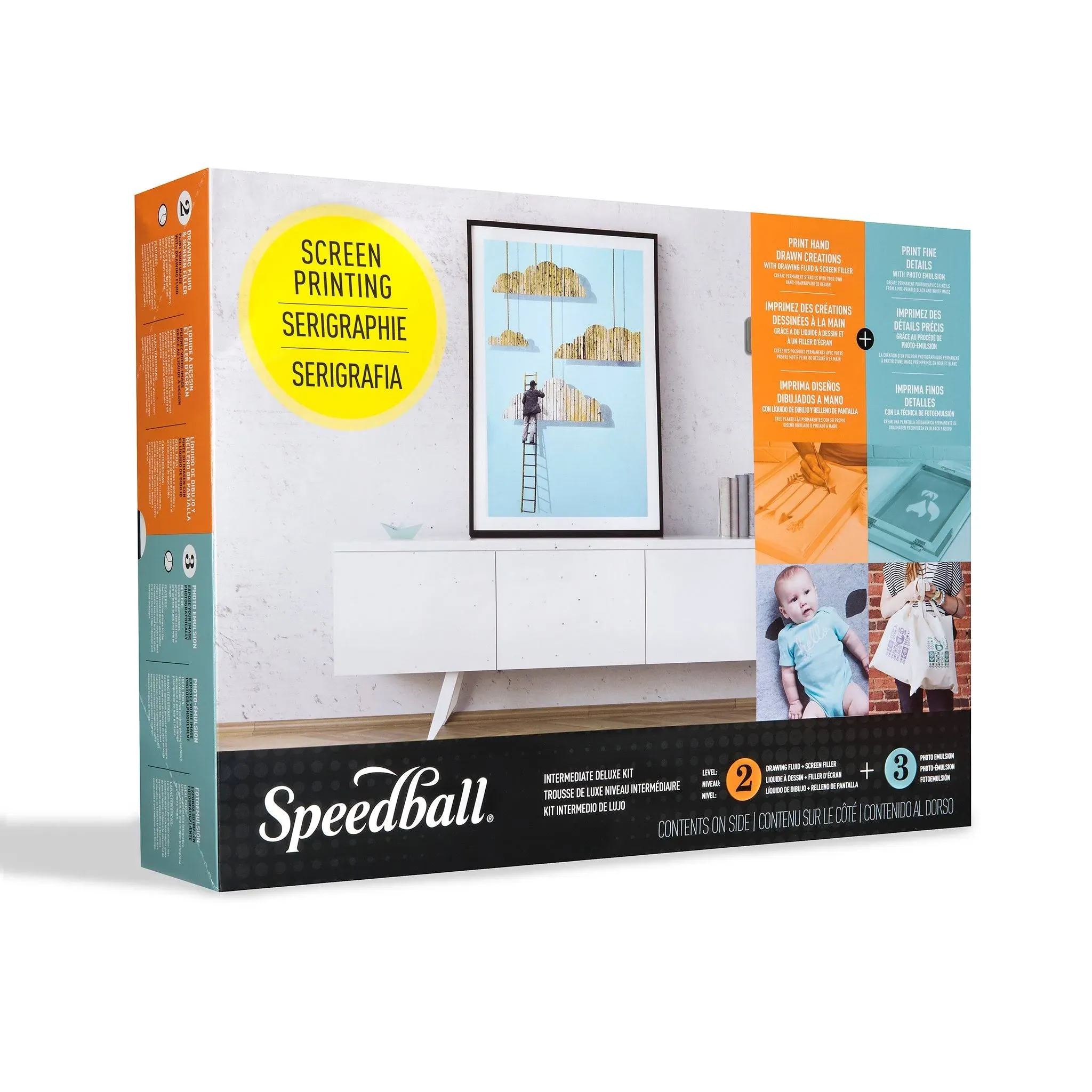 2002 Speedball Ultimate Screen Painting Kit Part # 4523 NEW DAMAGED BOX