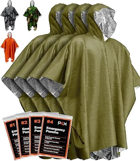 Emergency Blankets &amp; Rain Poncho Hybrid Survival Gear and Equipment â€“ Tough, W