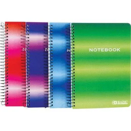 120 Ct. 5" X 7" Personal / Assignment Spiral Notebook 36 Pack