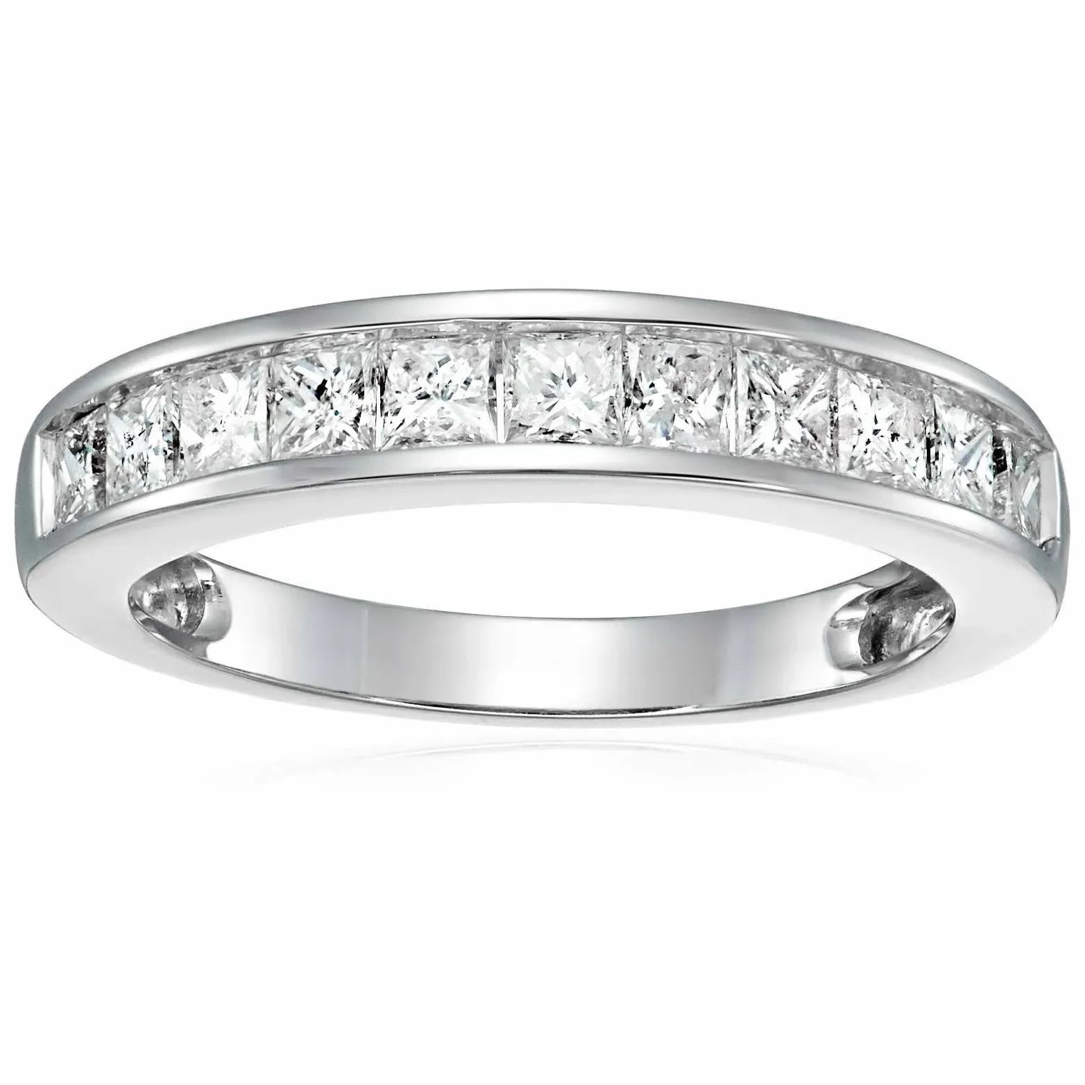 Vir Jewels 1 Cttw Princess Cut Diamond Wedding Band 14K White or Yellow Gold ...