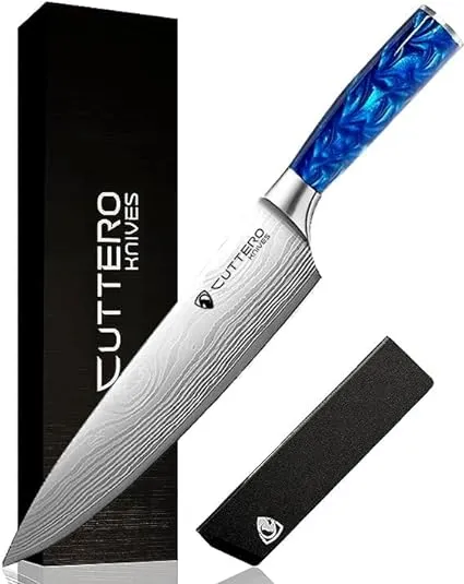 Cuttero™ Sky 8" Chef Knife: The Ocean\'s Answer to the Kitchen