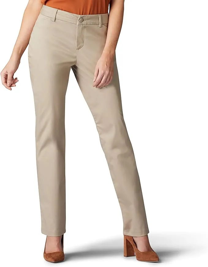 Lee Straight Leg Wrinkle Resist Stretch Pant Women's