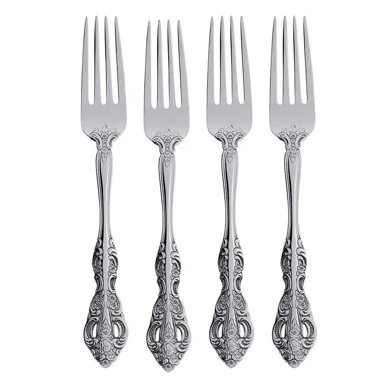 Oneida Michelangelo Fine Flatware Set, 18/10 Stainless, Set of 4 Dinner Forks