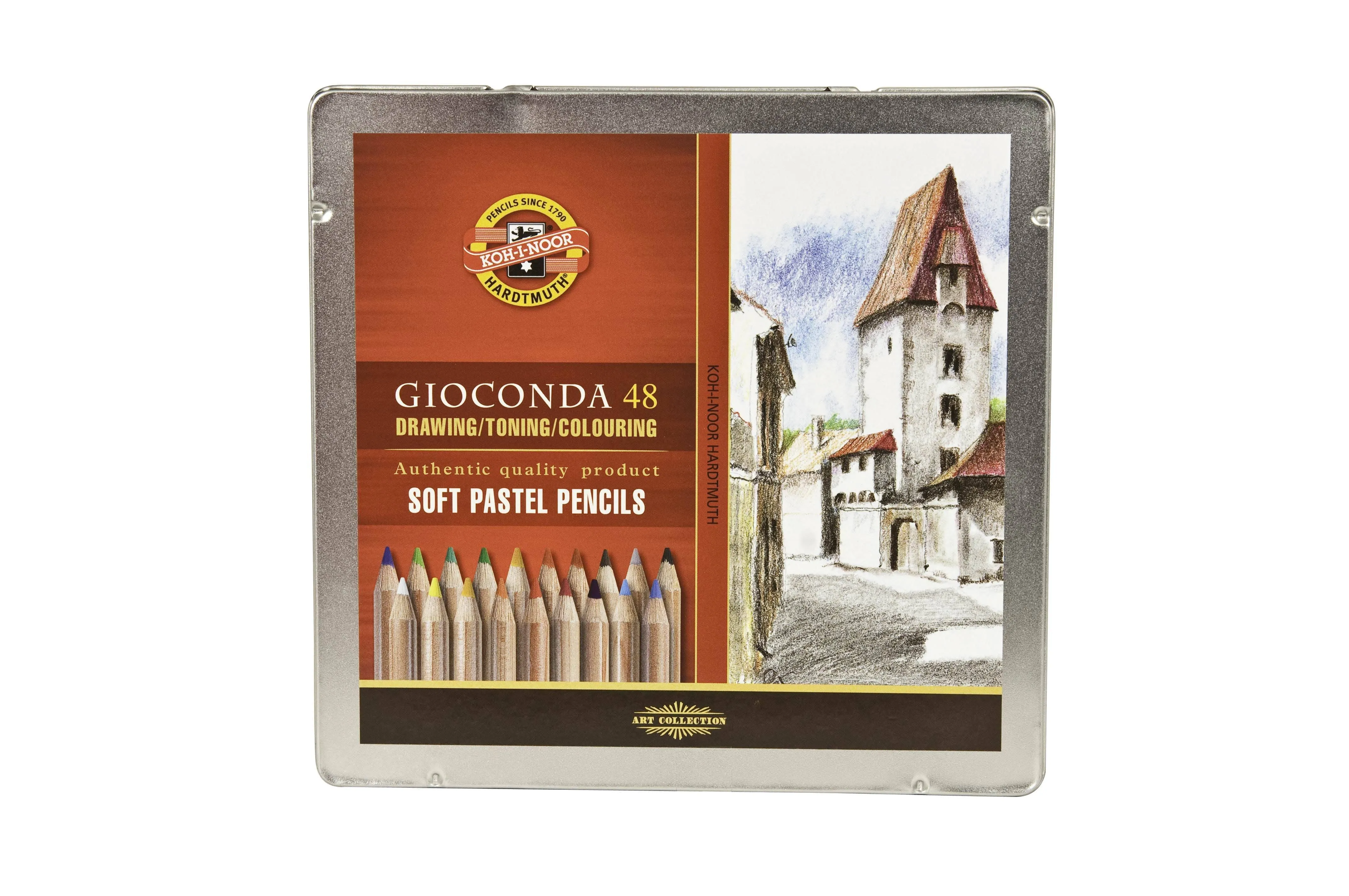 Chartpak, FA882848 Gioconda Soft Pastel Pencil 48 Piece Set