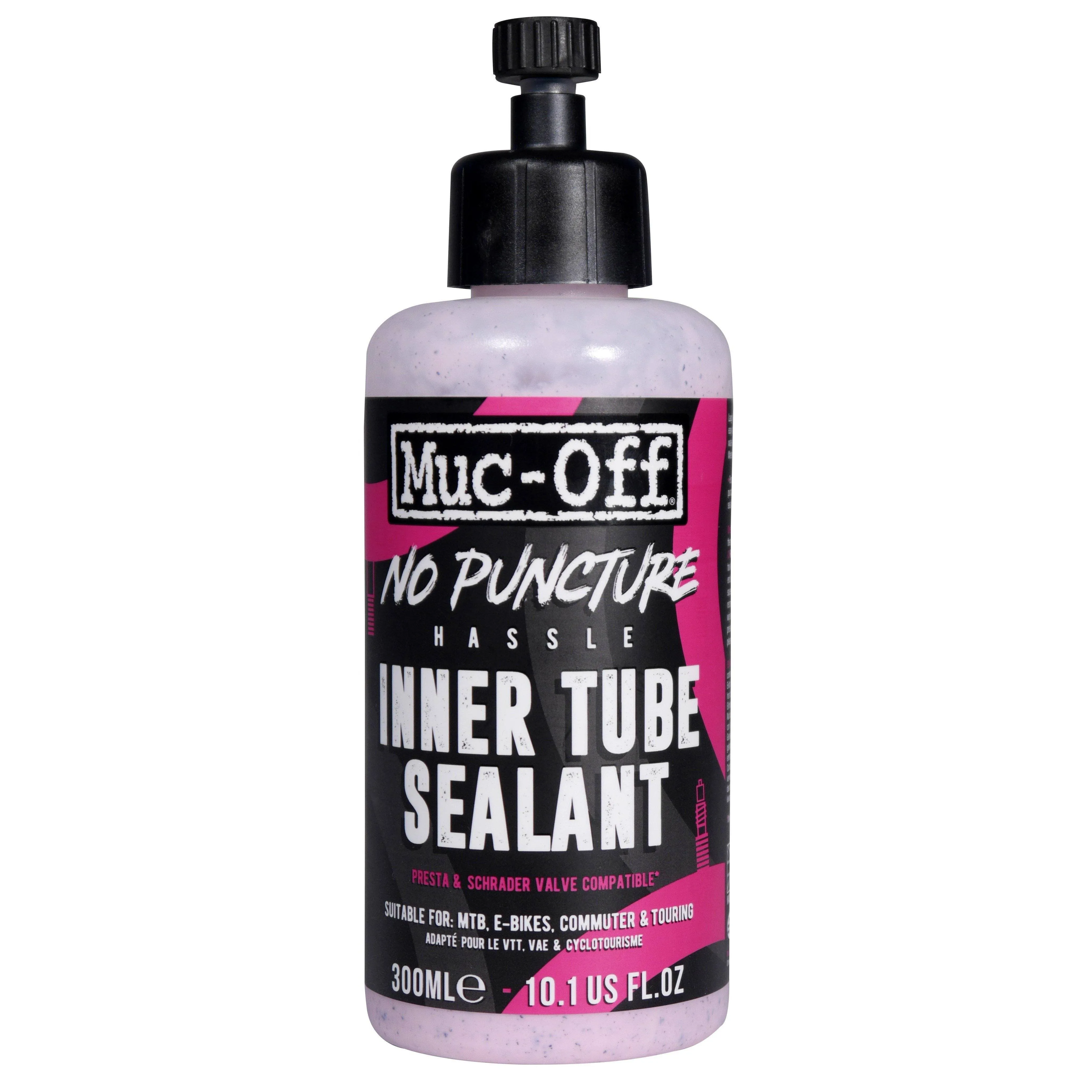 Muc-Off No Puncture Hassle Inner Tube Sealant, 10 fl oz - Bike Tube Puncture Repair Sealant - Bike Tire Sealant for MTB/Road/Gravel Bikes