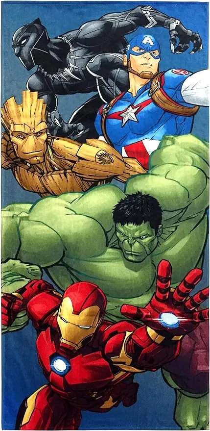 Avengers Group Shot Beach Towel