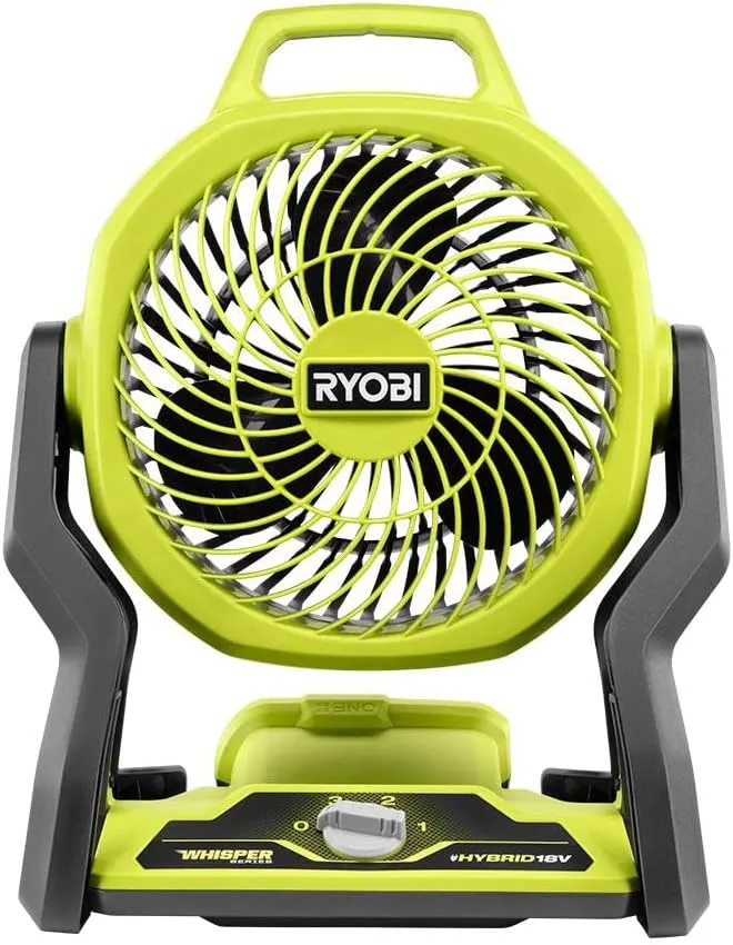 RYOBI ONE+ 18V Cordless Hybrid Whisper SERIES 7-1/2 in. Fan