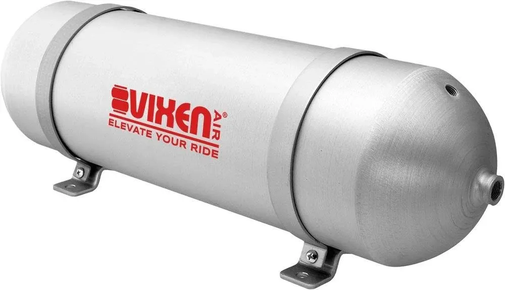 Vixen Air 3 Gallon (12 Liter) 6 Ports Suspension/Train/Horn Seamless Aluminum Air Tank System/Kit 200 psi VXT3000SA