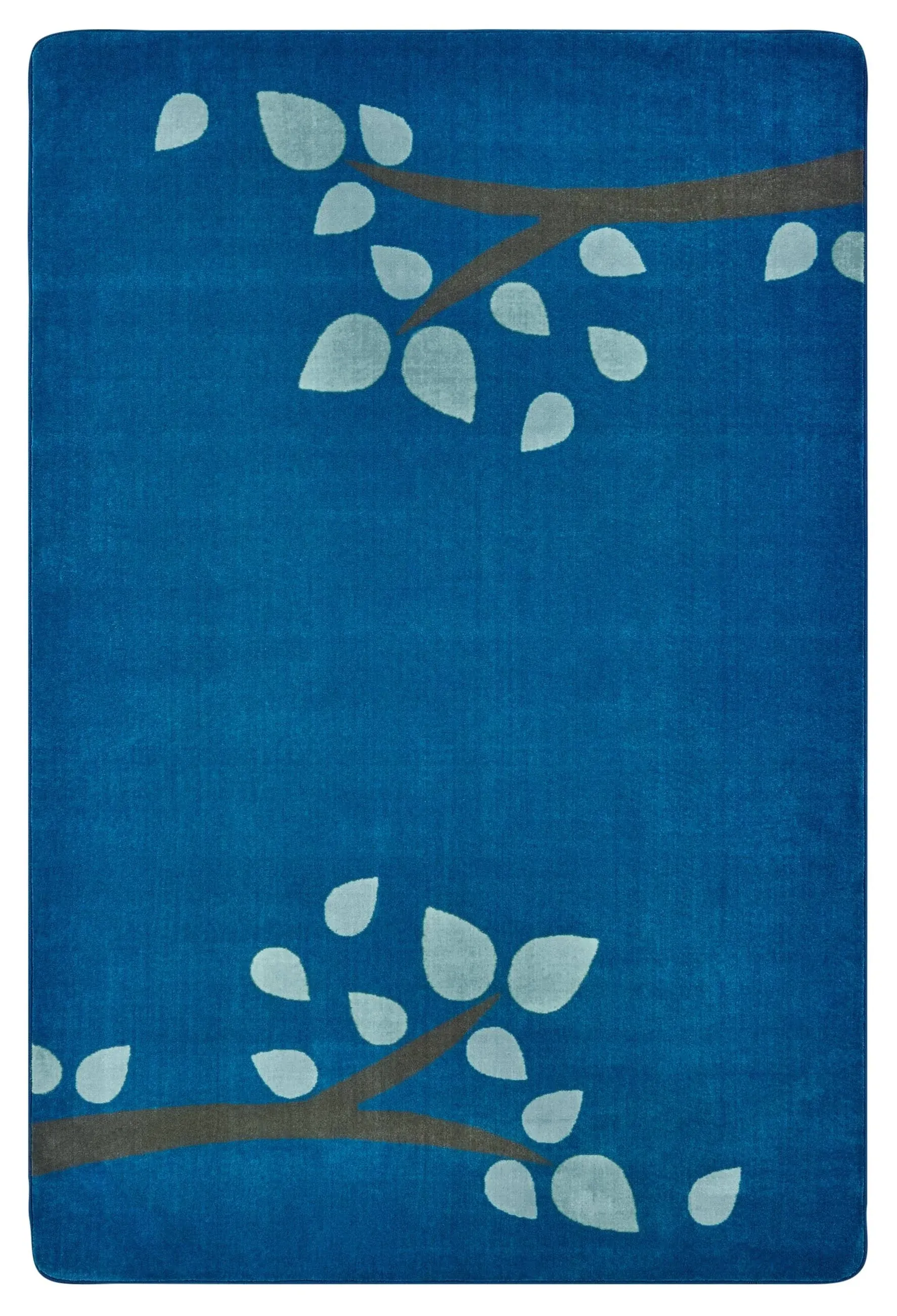 Carpets for Kids 1054 KIDSoft Branching Out Decorative Nursery Room Rug 4ft x 6ft Rectangle Blue