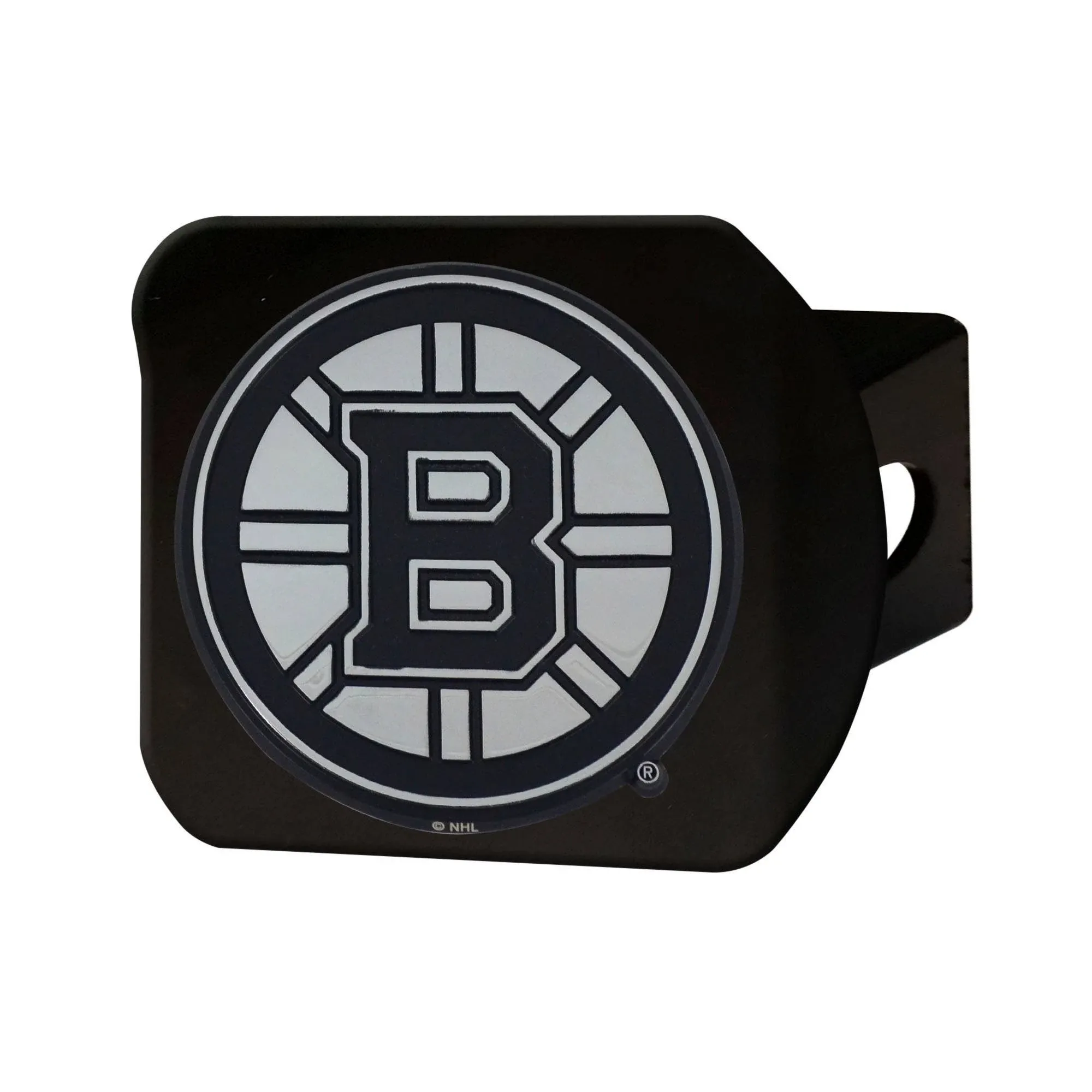 Fanmats NHL Boston Bruins 3D Chrome on Black Metal Hitch Cover 