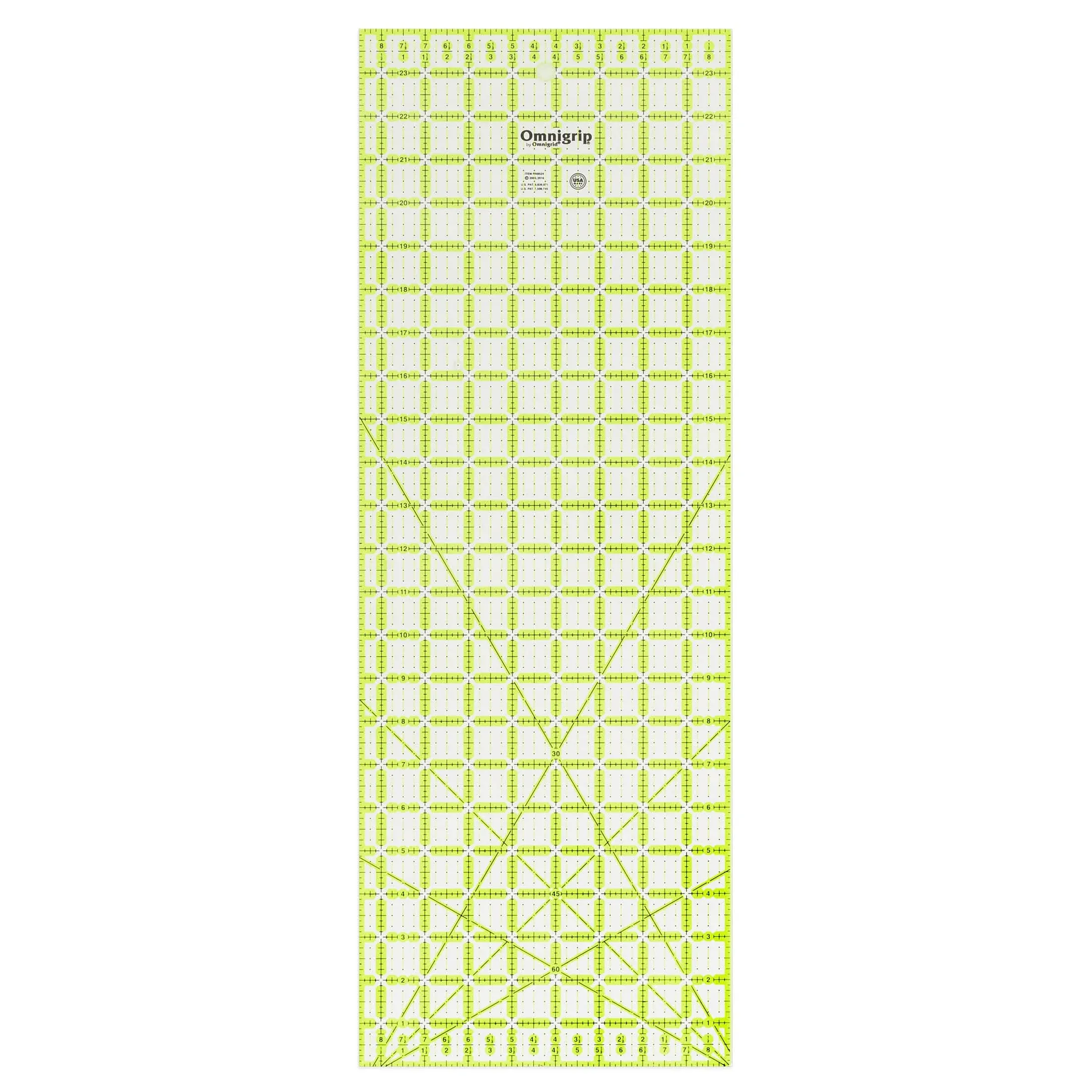 Omnigrip 8.5" x 24" Non-Slip Quilter's Ruler