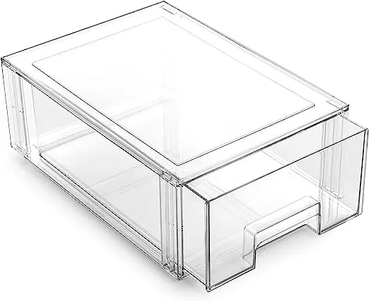  | Stackable Storage Drawers - Clear | THE CRATE COLLECTION | Storage Large