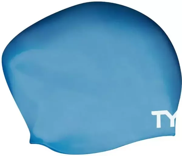 TYR Adult Long Hair Wrinkle-Free Silicone Swim Cap