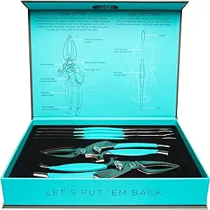 Toadfish Crab/Lobster Tool Set - 2 Shell Cutters & 4 Seafood