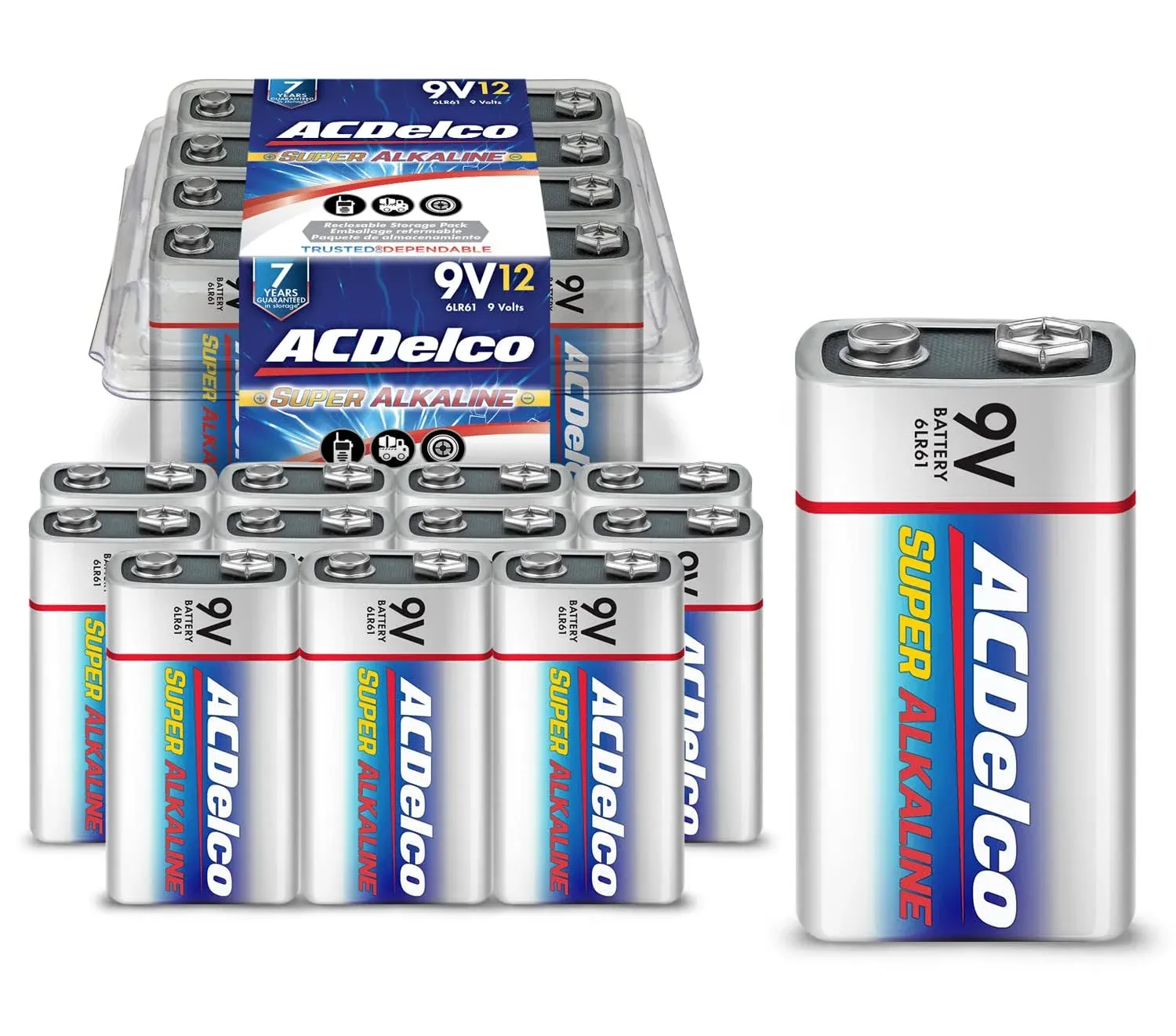 ACDelco Alkaline 9-Volt Batteries (12-Pack)