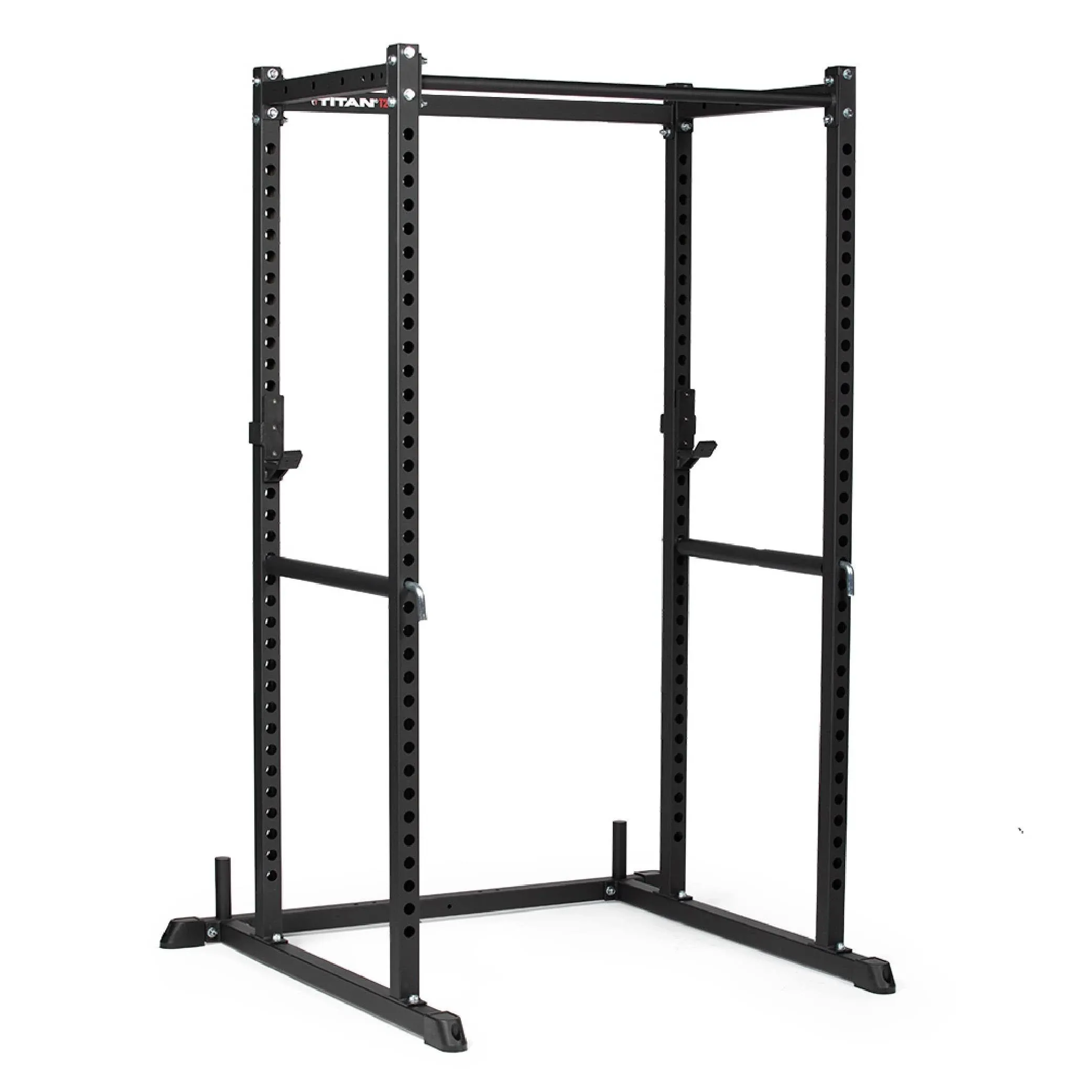 Titan Fitness T-2 Series Power Rack 83-inches High, J-Hooks, Single Pull-Up Bar