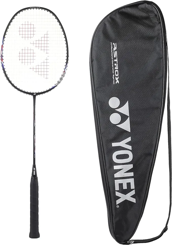 Astrox Lite 21I Graphite Strung Badminton Racket with Full Racket Cover (Black) 