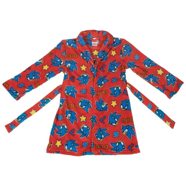 Boys' Sonic the Hedgehog Robe - Red 8