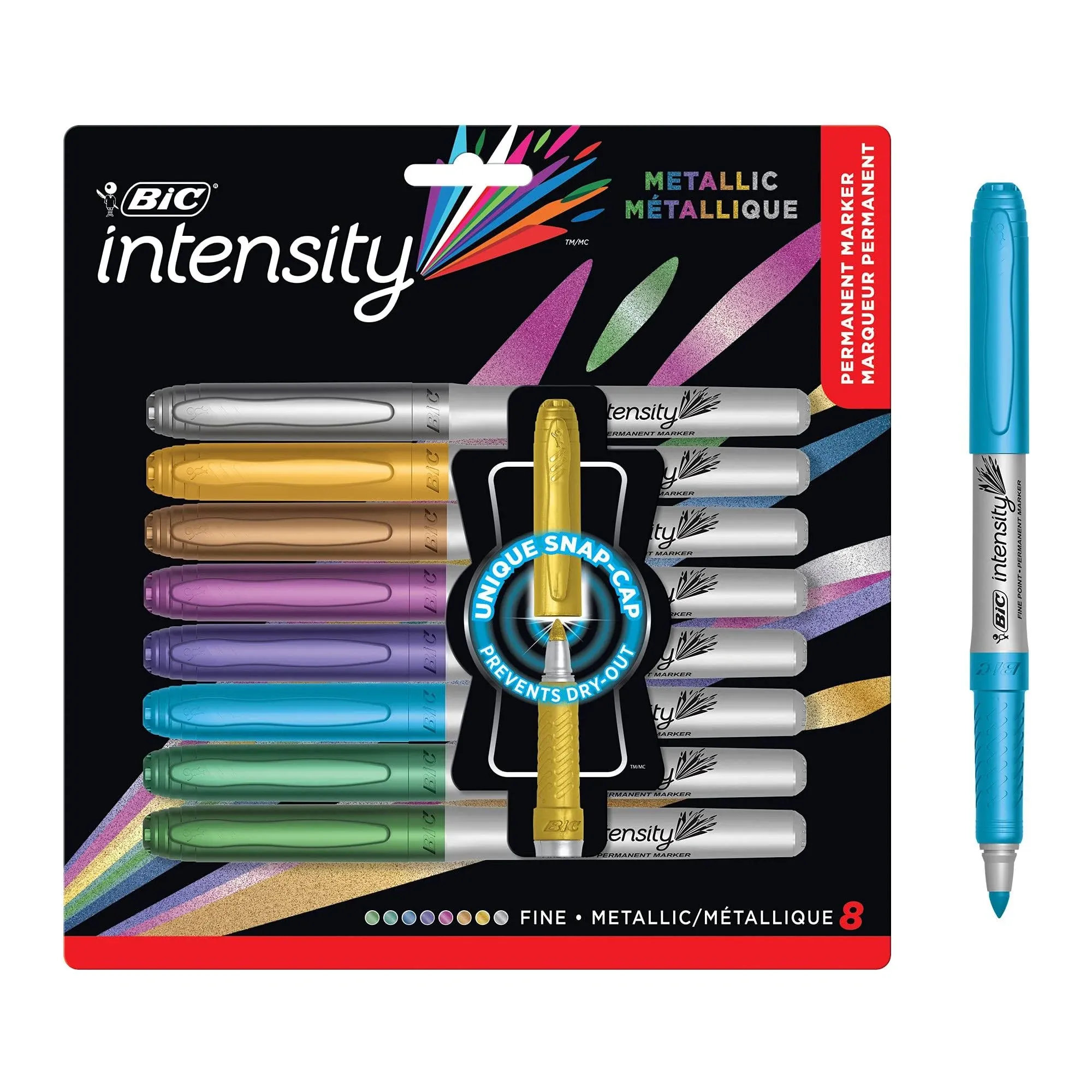 BIC Intensity Metallic Permanent Markers Fine Point