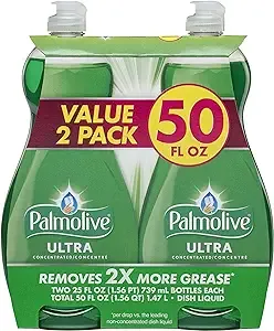 Palmolive Ultra Strength Liquid Dish Soap, Original Green, 32.5 Fluid Ounce (Pack of 2)
