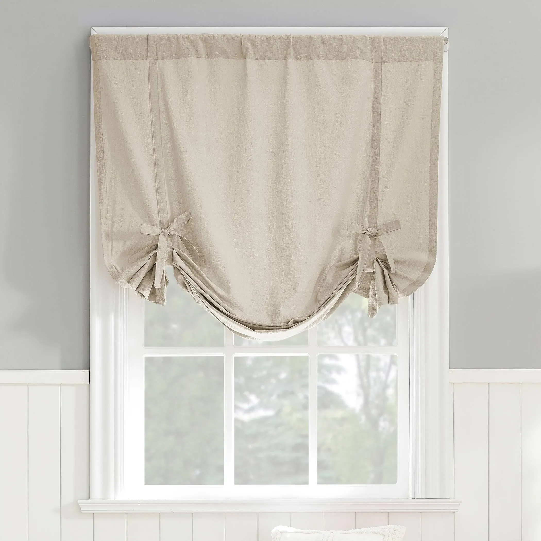 Archaeo Washed Cotton Tie-Up Window Shade