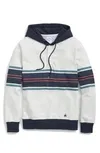 Shop Brooks Brothers Cotton Chest Stripe Hoodie In White