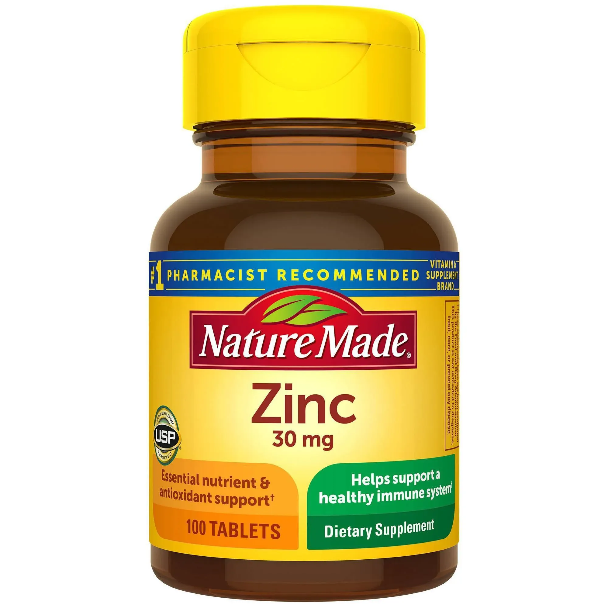 Nature Made Zinc, 30 mg, Tablets - 100 tablets