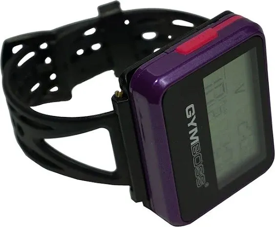 Gymboss Plus Interval Timer and Stopwatch and Gymboss Watchstrap - Bundle (Violet/Pink)