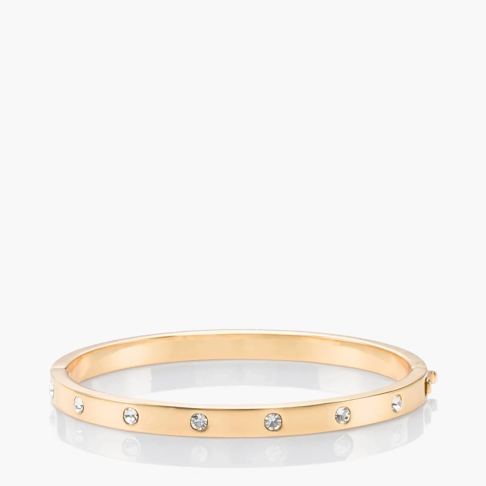 Kate Spade Set in Stone Hinged Bangle - Gold