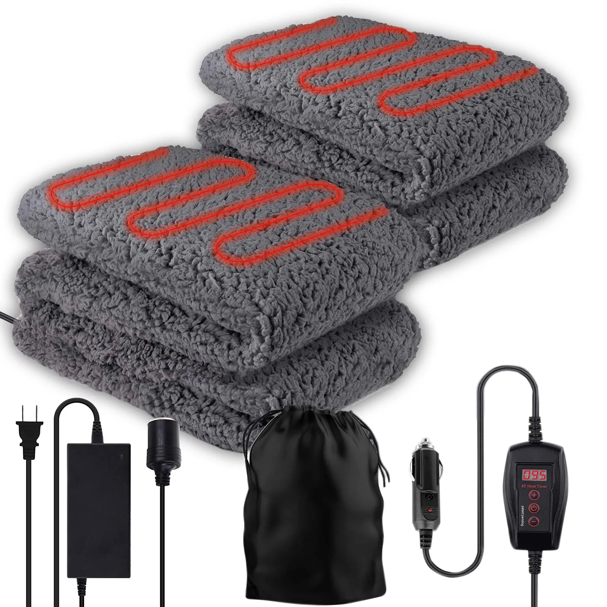 Zone Tech Sherpa Fleece Travel Blanket