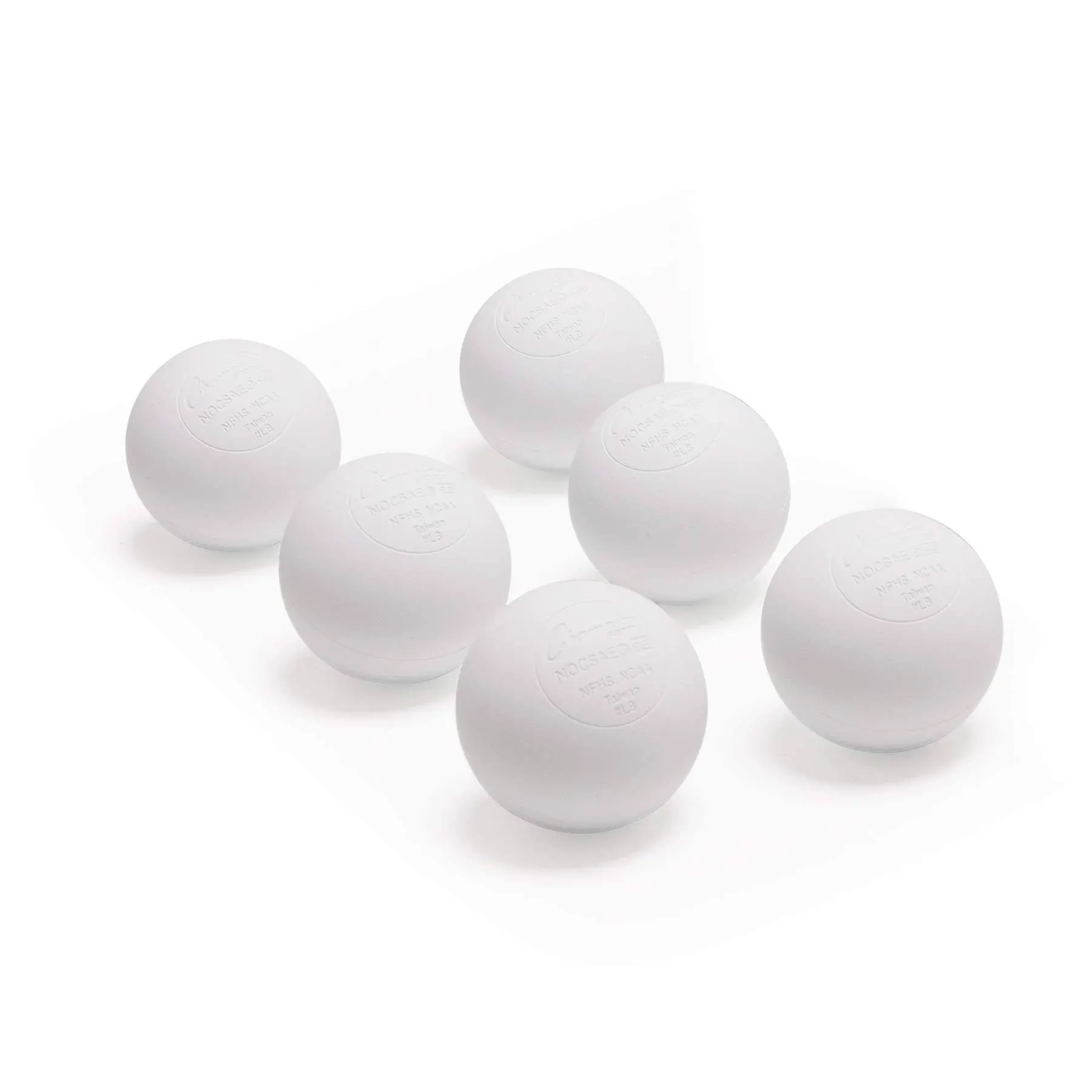 Champion Sports NOCSAE Lacrosse 3-Ball Set, White