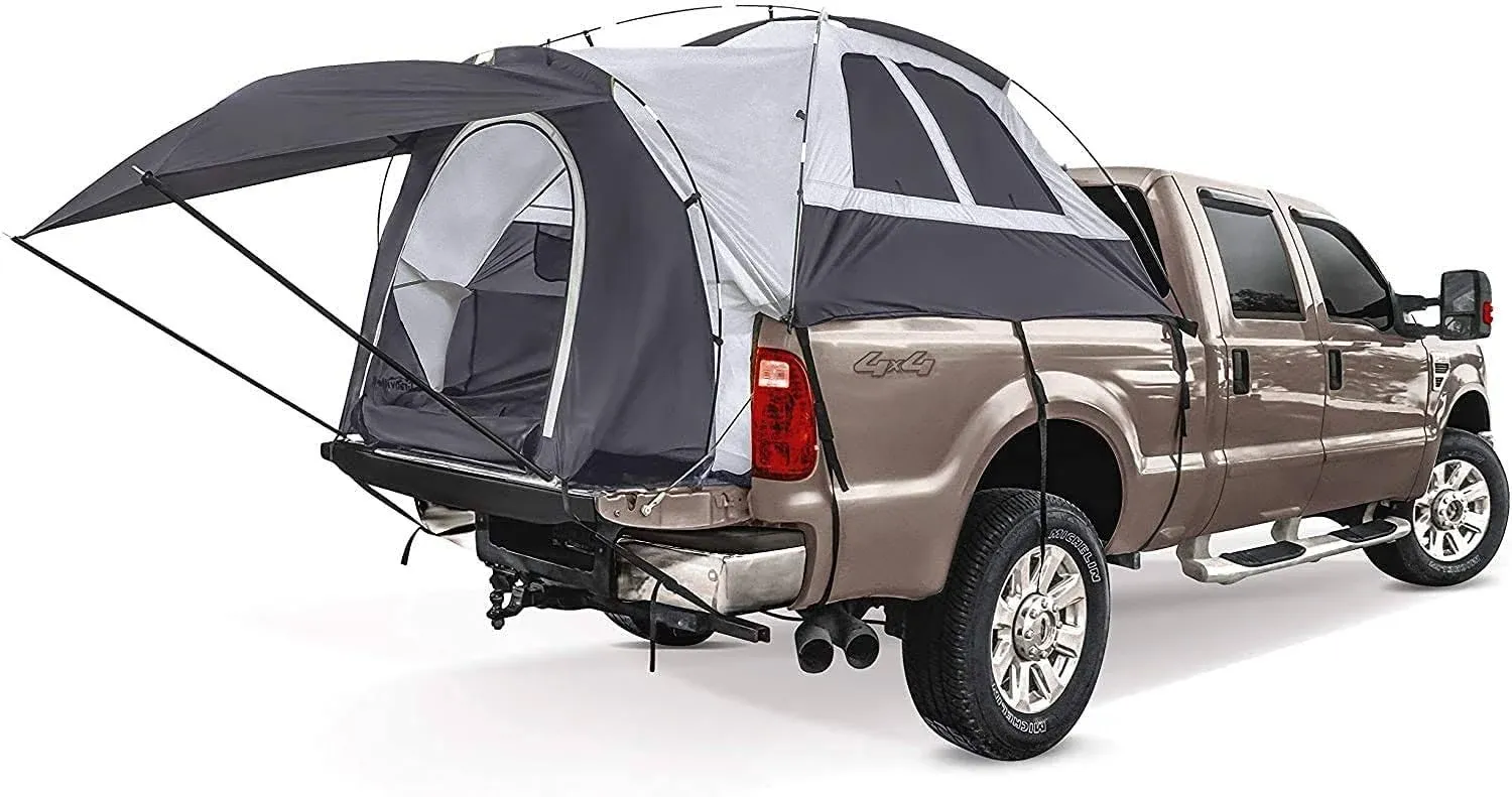 Offroading Gear 8ft Truck Bed Camping Tent w/Canopy | Waterproof | Compatible with F150| Ram| Sierra| GMC| Nissan| Etc.