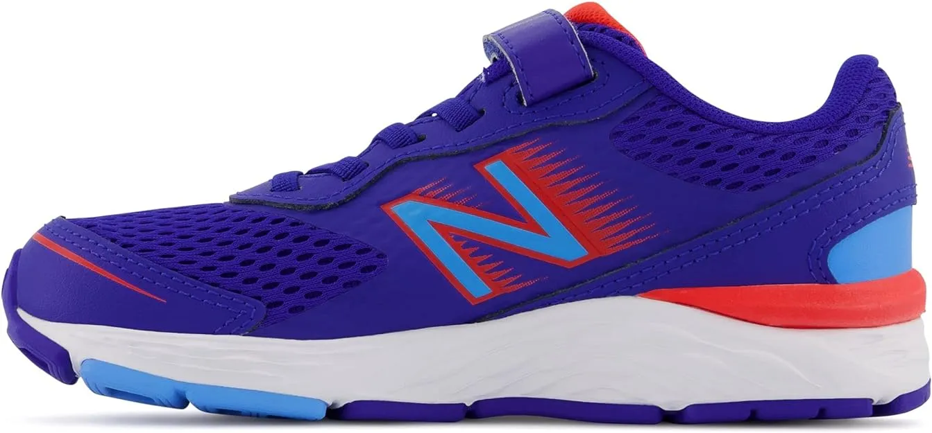 New Balance Kids' 680v6 Bungee Blue/Red - YA680BR6 - 2.5 - M