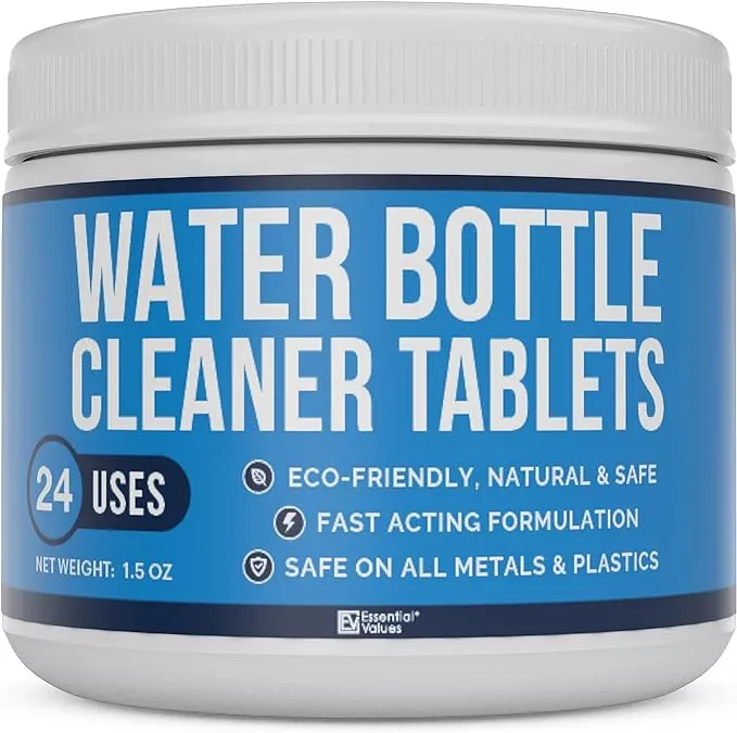 Water Bottle Cleaning Tablets &amp; Reservoir Bladder Cleaner Tabs (24 Tablets)