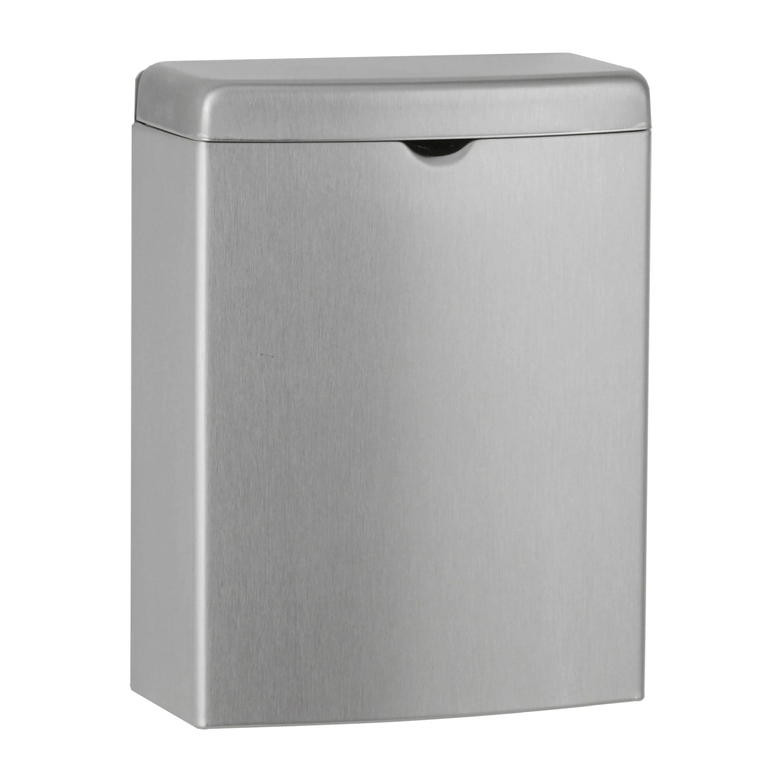 Bobrick B-270 Commercial Restroom Sanitary Napkin/Tampon Disposal, Surface-Mounted, Stainless Steel